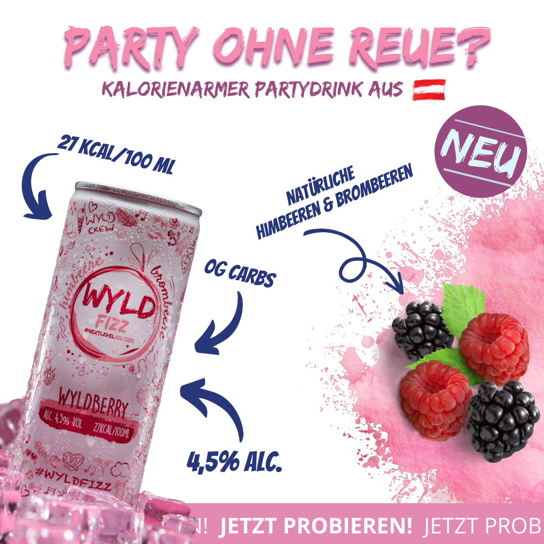 WYLD FIZZ - WYLDBERRY | 1 Tray = 24 Drinks