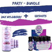 Wyld Fizz PARTY - Bundle | 24x Wyld Fizz Wyldberry & 12er Package Shots